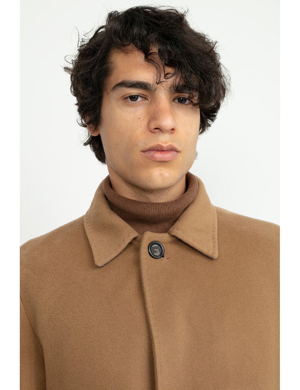 Single breasted cashmere coat